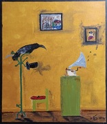 obraz olejny 24/30 TYTUL - Kruk