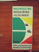 Stara mapa plan miasta koszalińskie i szczecińskie