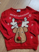 Sweter świateczny Pepco 86 renifer 