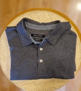 Męska KOSZULKA Marc o'Polo L dzianina bawełniana szara melanż krótki rękaw 