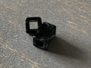 Tunele 6 mm akrylowe kwadratowe 