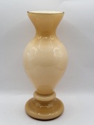 Szklany wazon pomarańczowy PRL