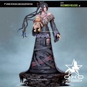 Figurka druk 3D żywica 12K " Lulu Final Fantasy " - 176 mm