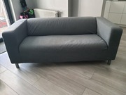 Kanapa 2 osobowa  tkanina odcienie szarości