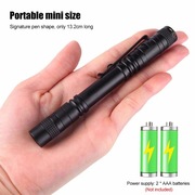 Latarka 395nm UV ultrafioletowa detektor plam ze srebrnym kloszem