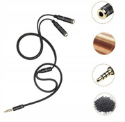 KABEL ROZDZIELACZ SPLITTER SYGNAŁU AUDIO MINI JACK 3.5 MM do SŁUCHAWEK