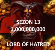 DIABLO 4 IV SEZON 13 LORD OF HATRED SEZON OSĄDU 1,000,000,000 ZŁOTO GOLD 