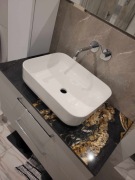 Umywalka nablatowa prostokątna duża Excellent CORI