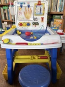 Retro stacja zabawkowa „Mały Doktor” – unikat, duży zestaw medyczny