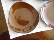 talerzyki do ciasta o nietypowym kształcie  PRL