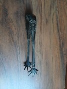 Stare szczypce do lodu cukru pazurki plater zdobione