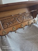 Wieszak ścienny dębowy 