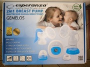 Laktator Esperanza Gemelos 2w1 elektryczny ręczny + akcesoria
