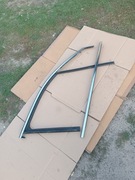 Fiat 500x listwa/ramka drzwi przednich prawych chrom z szybą- Lounge 