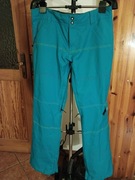Nomis spodnie narciarskie męskie XL turkusowe zamki – stan BDB