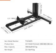 VEVOR PODSTAWKA POD KOŁO MOTOCYKLOWE REGULOWANA MOCNA 1800LBS STALOWA