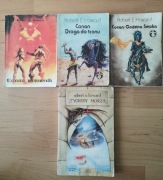 4 x ROBERT E. HOWARD - CONAN WOJOWNIK,  DROGA DO TRONU, GODZINA SMOKA & TYG