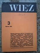 Więź nr 293 (3/1983) Marcin Luter; KUL, Uniw. Wileński; Tadeusz Konwicki