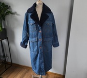 Wrangler Płaszcz Jeansowy Dżinsowy Granatowy Nowy Patrz Wymiary!