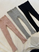 Legginsy prążkowane 110 bawełna shein