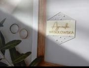 Winietki akrylowe z perełkami