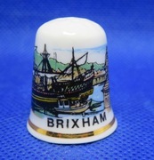 Naparstek Kolekcjonerski Porcelanowy Port Brixham