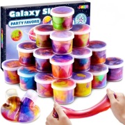 Zestaw 6 pudełek Galaxy Slime (HIT URODZIN, KOMUNII i IMPREZ)