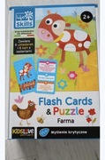Puzzle dziecięce i flashcards. Farma Lisciani