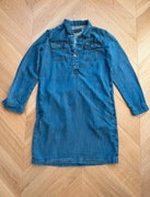 Jeansowa sukienka niebieska do kolan Marco O’Polo / S