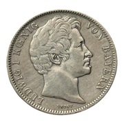 1/2 Guldena 1844 - LUDWIG I - BAWARIA - SREBRO