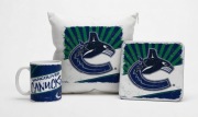 Vancouver Canucks prezent dla kibica NHL hokej na lodzie zestaw poduszka ku