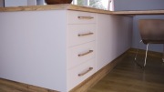 Uchwyt drewniany, uchwyt do kuchni, uchwyt meblowy, rozstaw 128 mm