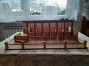 Drewniana stajnia - idealna dla koni Schleich - otwierane drzwi