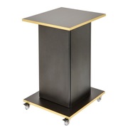 Stolik pod urządzenie, pomocnik kosmetyczny czarny, złoty