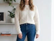 Swetr, sweterek na szydełku