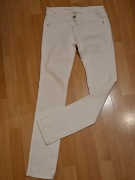Spodnie damskie Jeans Denim Co roz 36 rurki białe dopasowane st. b.db