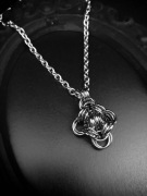 Naszyjnik lancuch gruby metalowe kolka chainmail rock punk goth gothic alt
