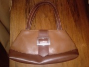 Torebka z eko skóry na zamek błyskawiczny z PRL