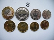 ZESTAW MONET OBIEGOWYCH 8 SZT. Z ROKU 2014