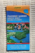 Pojezierze Iławskie - mapa turystyczna + Iława Ostróda Lubawa plany miast