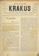 KRAKUS, nr 27, rok 1891 r.