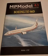 Model kartonowy Boeing 737-86D Józef Piłsudski
