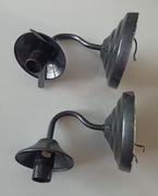 czarne kinkiety Tomex 2 sztuki metalik do