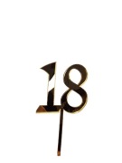 Topper Złota plexa  Cyfra 