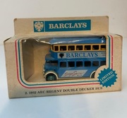 BARCLAYS Bus Autobus 1932 AEC REGENT DOUBLE DECKER BUS