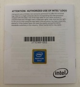 NAKLEJKA NA KOMPUTER INTEL PENTIUM GOLD TUNING KOMPUTERA + INSTRUKCJA 