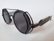 okulary przeciwsłoneczne unisex, styl steampunk 