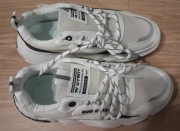 Buty Sneakery Białe Sportowe Odblaskowe Lekkie Wiosna Lato NOWE