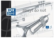Nowy zeszyt w pięciolinię do muzyki do nut 16 kartkowy Oxford