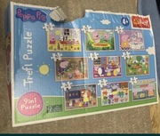 Puzzle świnka Pepa 9 w 1